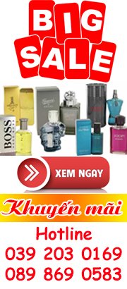 Nước hoa nam khuyến mãi